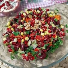 erişteli meksika fasulyesi salatası