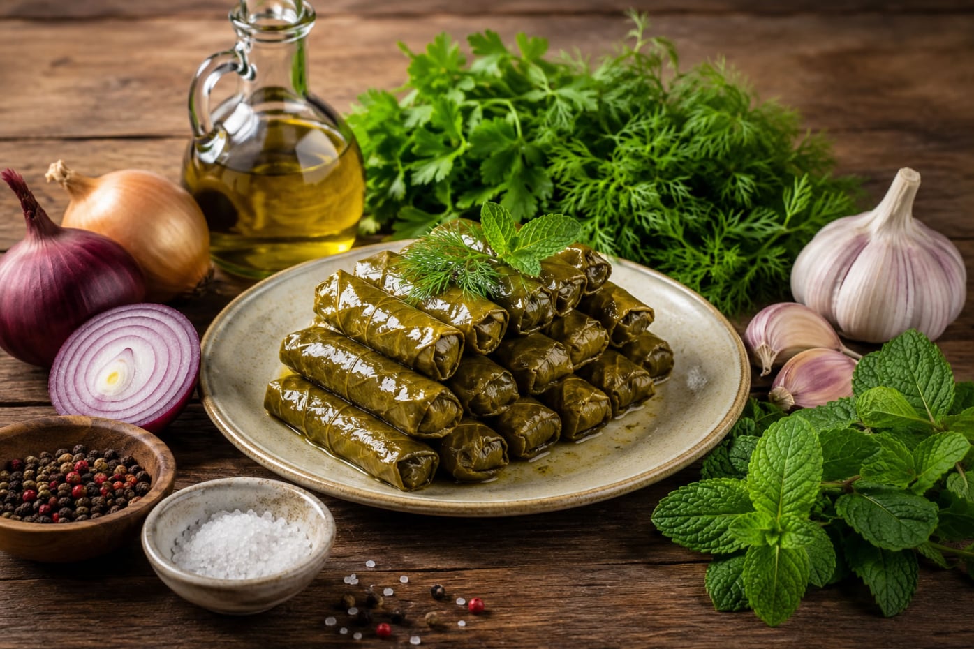 Toptan zeytinyağlı yaprak sarma siparişi İstanbul.